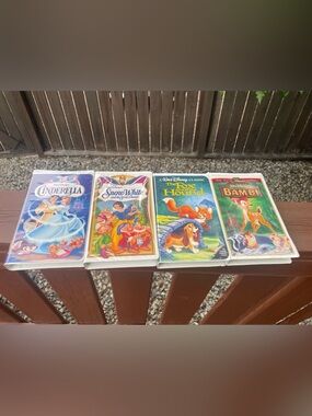 Vintage Disney VHS animated tapes